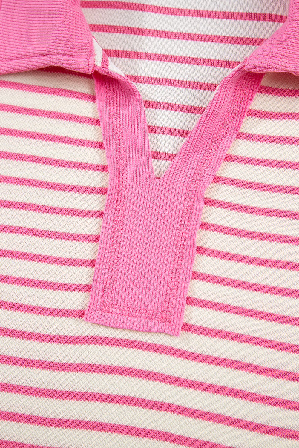 Stripe Drop Shoulder Skort 2pcs Outfit