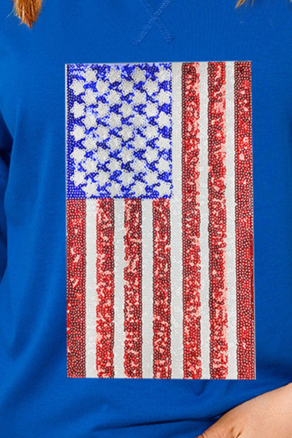 US Flag Half Sleeve T-Shirt