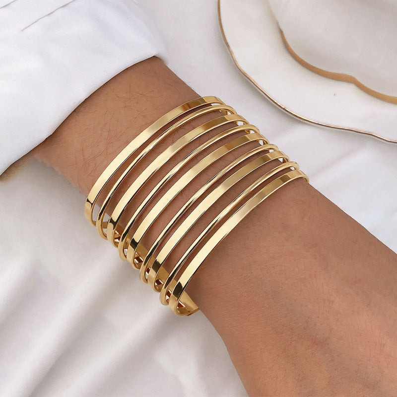 Irregular Open Cuff Bracelet