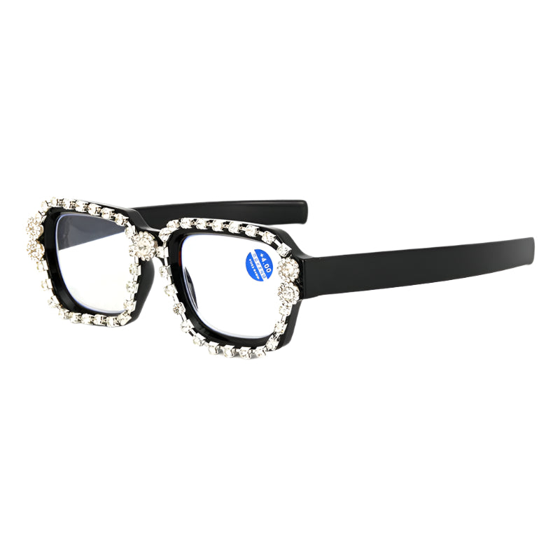Handmade Diamond Inlaid Anti-Blue light Reading Glasses