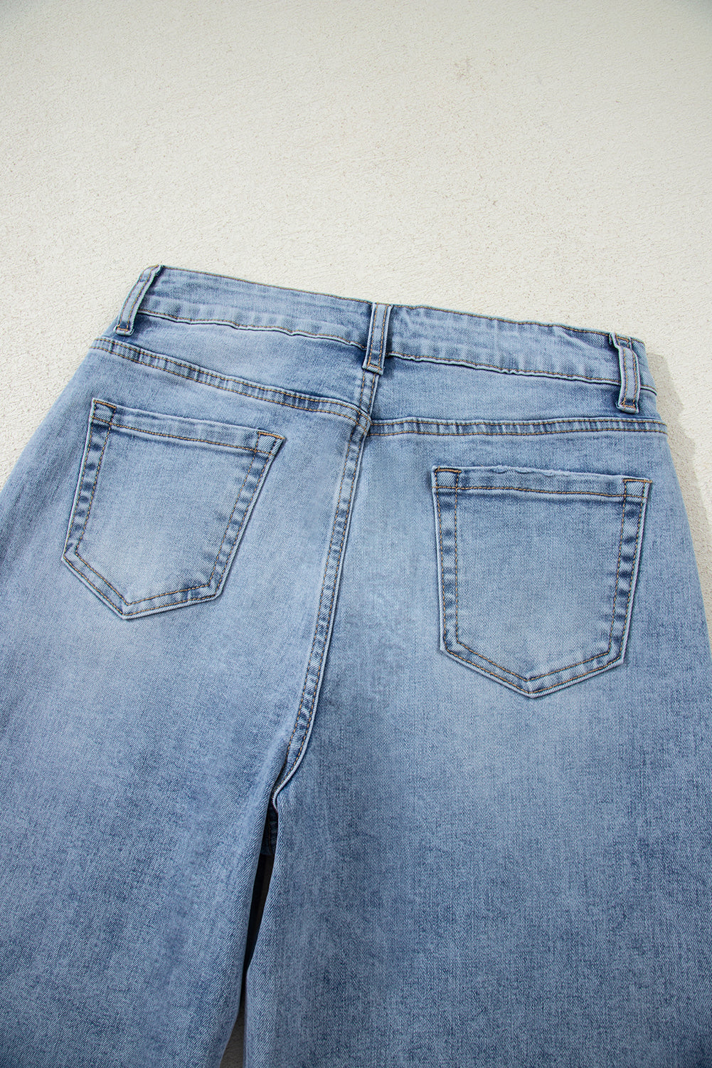 High Rise Drawstring Jeans