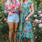 Floral Print  Ruffle Tiered Maxi Dress