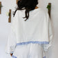 Plaid Ruffled Patchwork Two Piece Pant Set