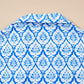 Print Collar Short Sleeve Summer Top