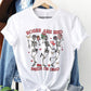 Skeletons Dancing, Valentines Day Graphic Tee