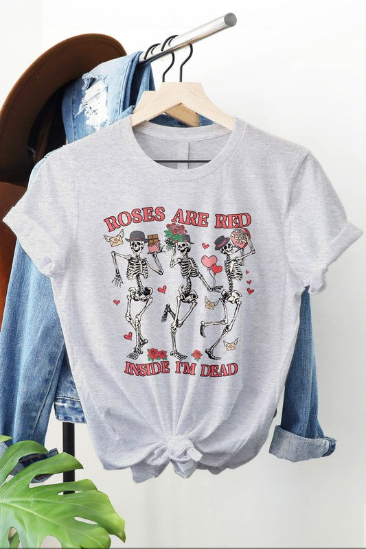 Skeletons Dancing, Valentines Day Graphic Tee