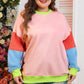 Plus Size Colorblock Sweatshirt