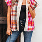 Sherpa Plaid Jacket Vest