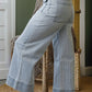 Pocket Cuffed Hem Wide Leg Jeans