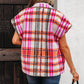 Sherpa Plaid Jacket Vest
