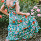 Floral Print  Ruffle Tiered Maxi Dress