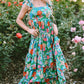 Floral Print  Ruffle Tiered Maxi Dress