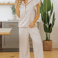 Ruffled  Zipped Pant Sets