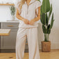 Ruffled  Zipped Pant Sets