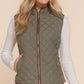 Suede Quilted Vest