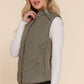 Suede Quilted Vest