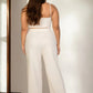 Plus Bustier Crop Cami Top & Pant Sets