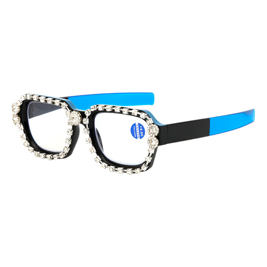 Handmade Diamond Inlaid Anti-Blue light Reading Glasses