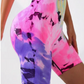 Hand-Painted Tie-Dye Yoga Shorts
