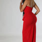 Plus Size Elegant Embrace Pleated Maxi Dress