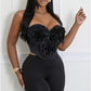 Three-Dimensional Floral top