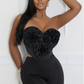 Three-Dimensional Floral top