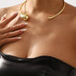 Asymmetrical Water Drop-Open Collar Necklace
