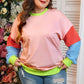 Plus Size Colorblock Sweatshirt