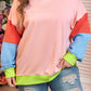 Plus Size Colorblock Sweatshirt
