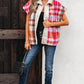 Sherpa Plaid Jacket Vest