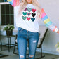 Heart Graphic Sequin Long Sleeve Sweatshirt
