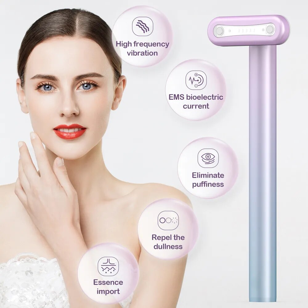 Face Massager Face Lift Device Facial Radiofrequency Skin Rejuvenation Radio Mesotherapy AntiAging Radio Frequency Skincare Wand - Tarrfashion